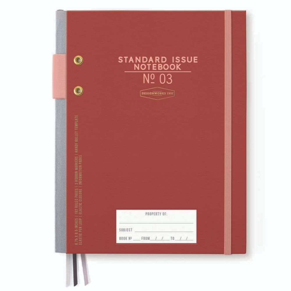 DESIGNWORKS INK Standard Issue Planlayıcı Defter - Kırmızı